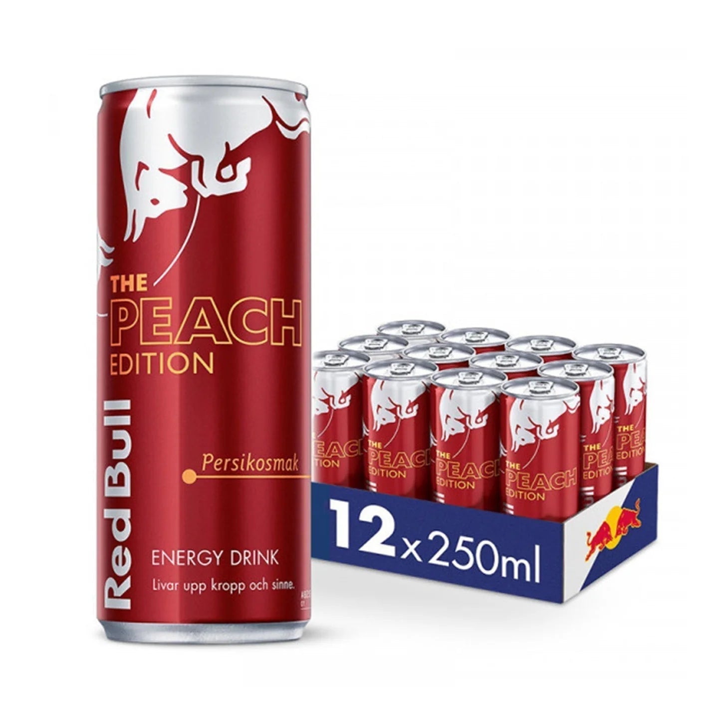Red Bull Peach Edition 12x250ml Excl Deposit