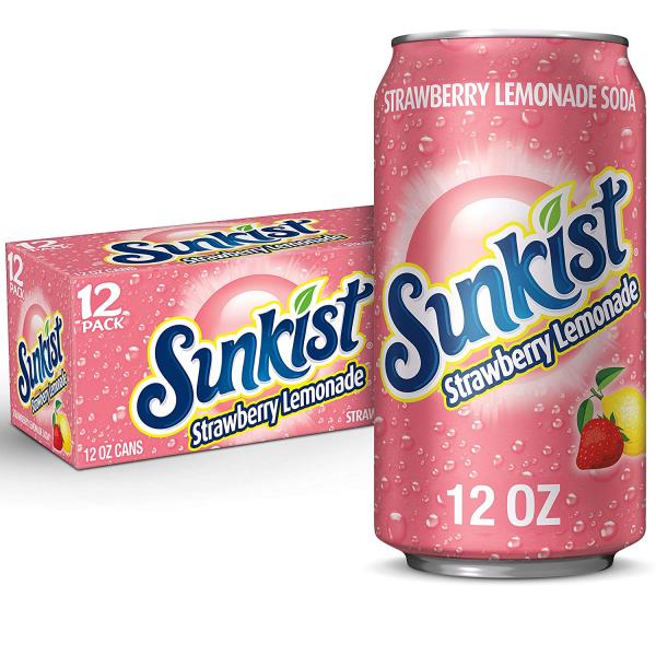 Sunkist Strawberry Lemonade (USA) 12x355ml Excl Deposit