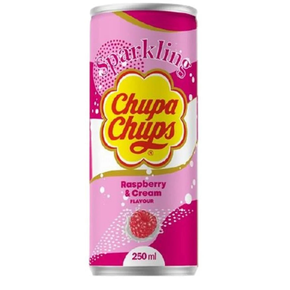 Chupa Chups Sparkling Raspberry & Cream (Korea) 24x250ml Excl Deposit