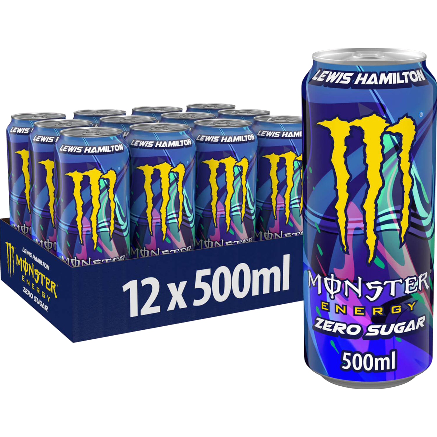 Monster Energy 44 Lewis Hamilton Zero Sugar 12x500ml Excl Deposit