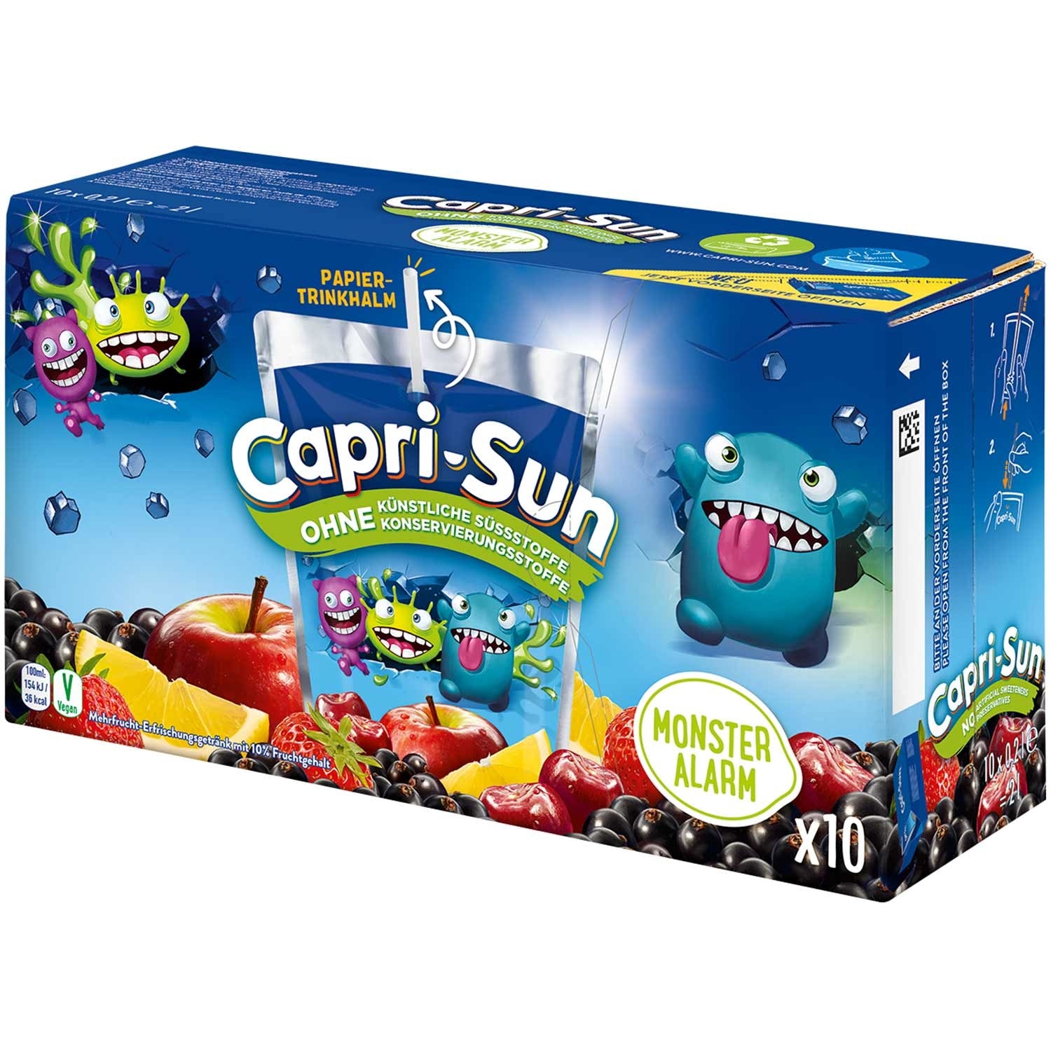 Capri-Sun Mix 4 Flavors Orange/Cherry/Multi/Safari (40 Bags)