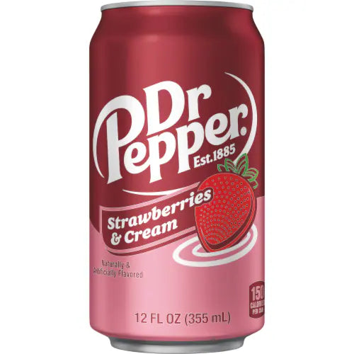 Dr. Pepper Strawberry & Cream (USA) 12x355ml Excl Deposit