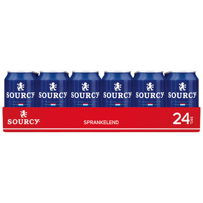 Sourcy Sparkling Mineral Water 24x330ml Excl Deposit