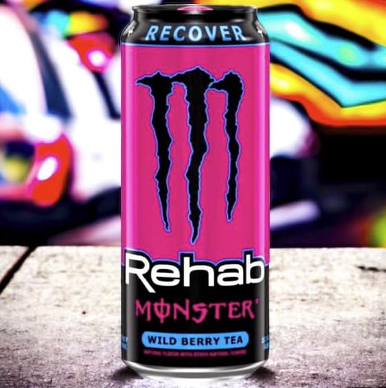 Monster Energy Rehab Wild Berry Tea (USA) 12x458ml