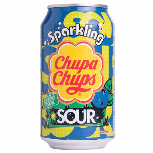 Chupa Chups Sour Blueberry (Korea) 24x345ml Excl Deposit