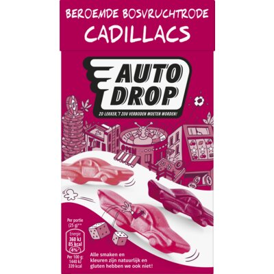 Autodrop Bosvruchtrode Cadillacs 280g