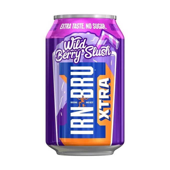 IRN BRU Xtra Wild Berry Slush 24x330ml Excl Statiegeld