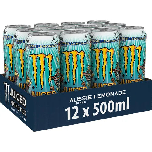 Monster Energy Juiced Aussie Lemonade 12x500ml Excl Deposit