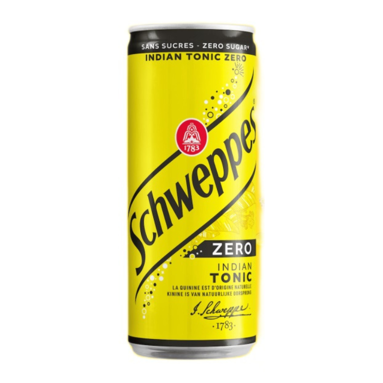 Schweppes Indian Tonic Zero 24x330ml Excl Statiegeld