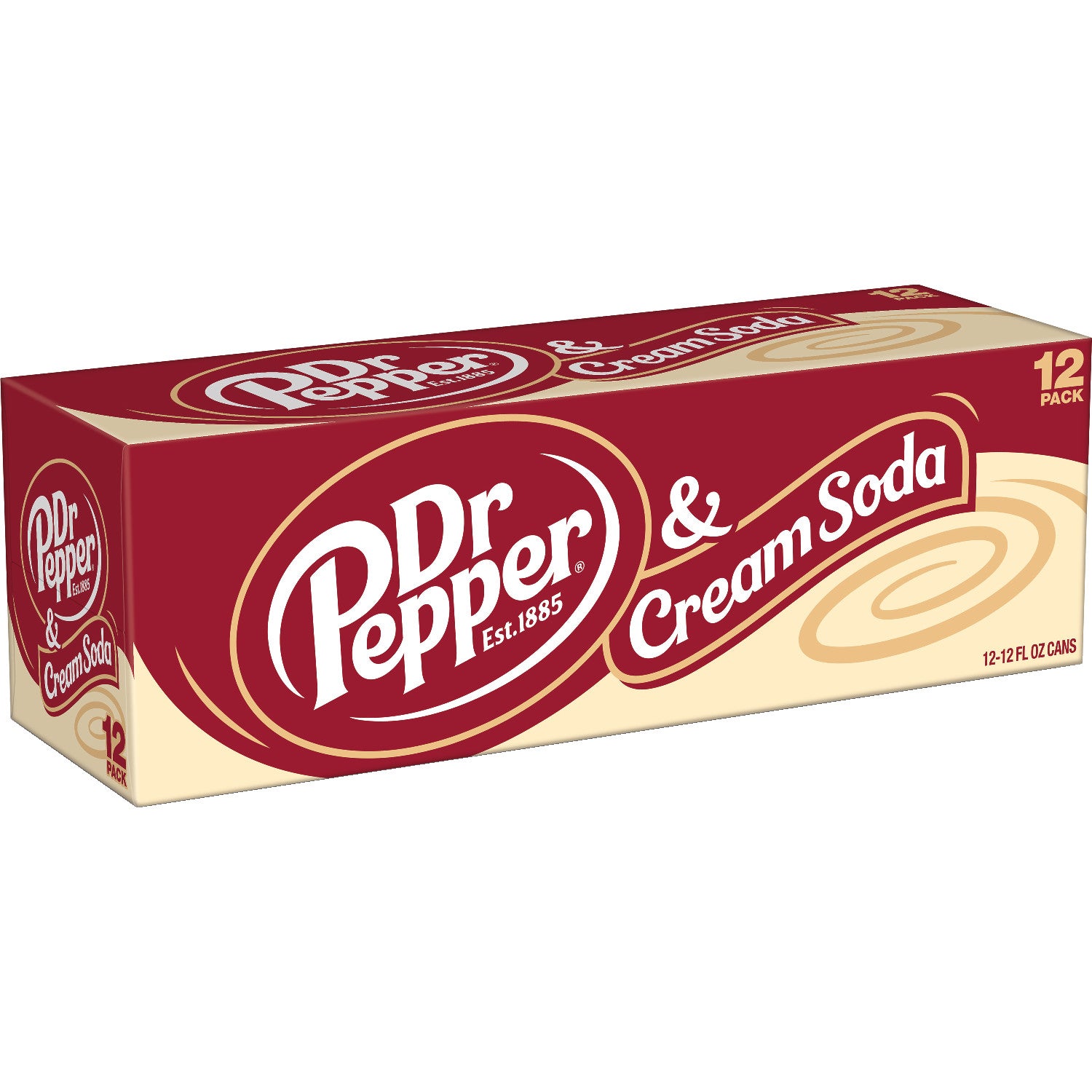 Dr. Pepper Cream &amp; Soda (USA) 12x355ml Excl Deposit