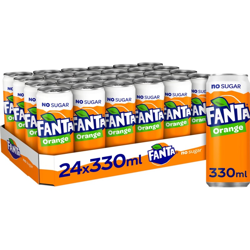 Fanta Orange Zero NL 24x330ml Excl Deposit