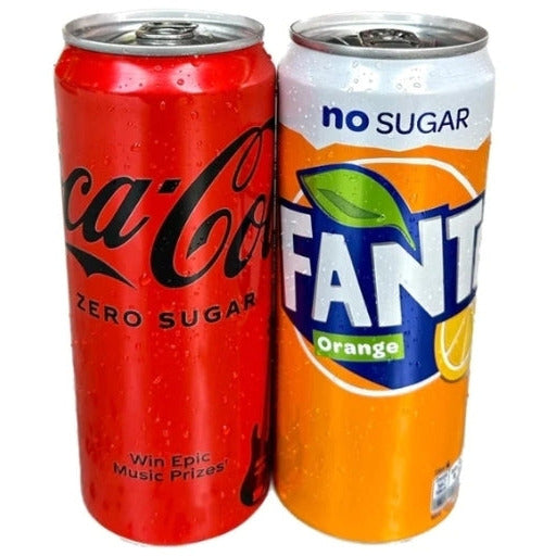 Cola &amp; Fanta Zero Mix NL 24x330ml Excl Deposit