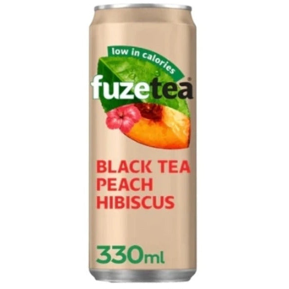 Fuze Tea Black Tea Peach Hibiscus NL Excl Deposit 24x330ml