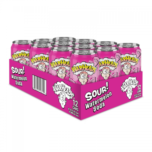 Warheads Watermelon Sour Soda (USA) 12x355ml Excl Deposit