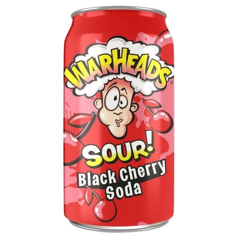 Warheads Black Cherry Sour Soda (USA) 12x355ml