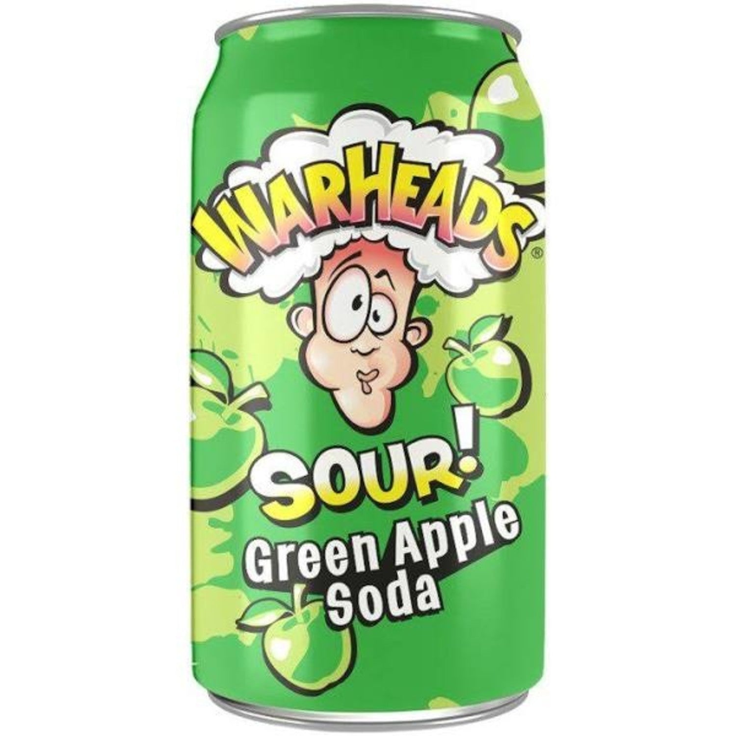 Warheads Green Apple Sour Soda (USA) 12x355ml Excl Deposit