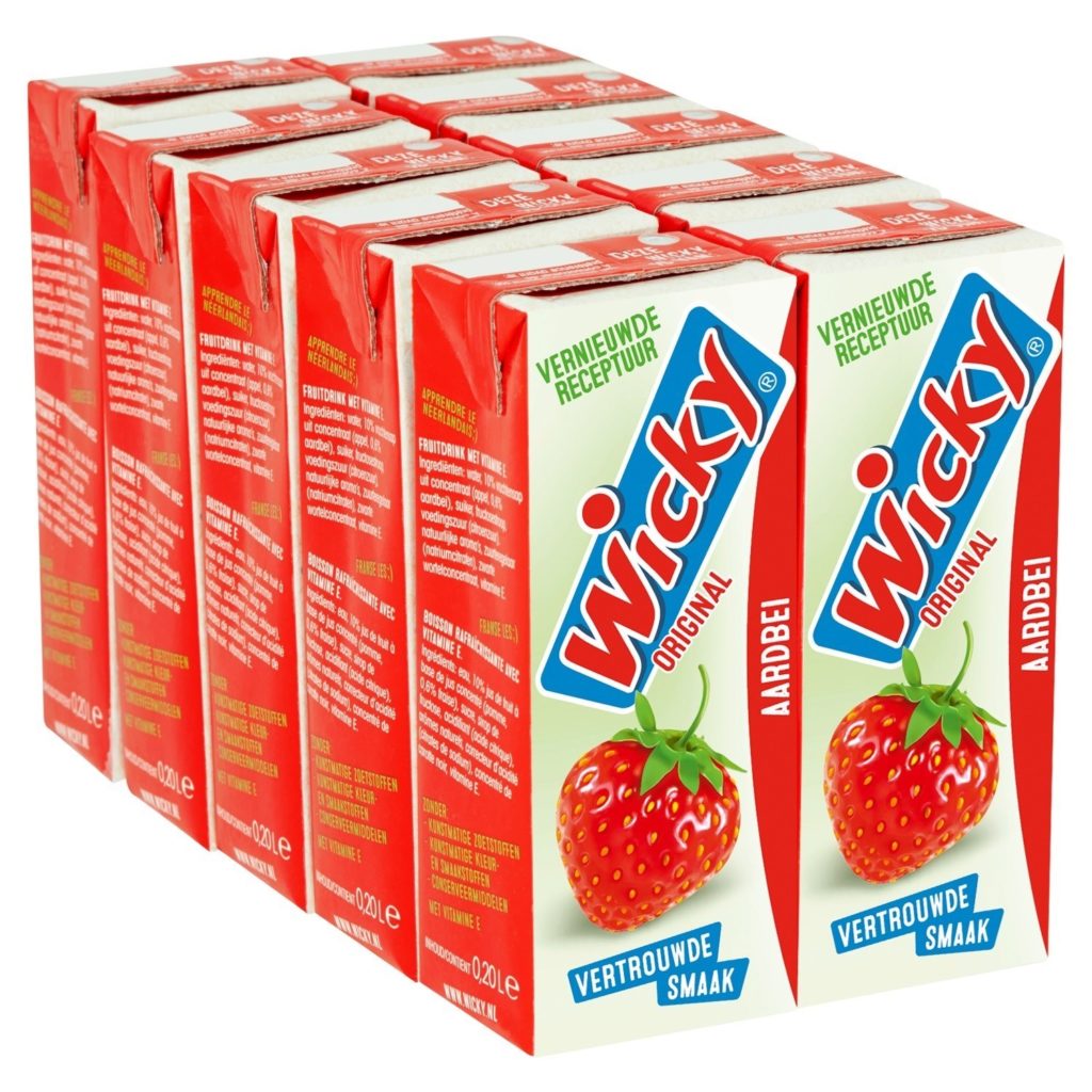 Wicky Aardbei 24x200ml